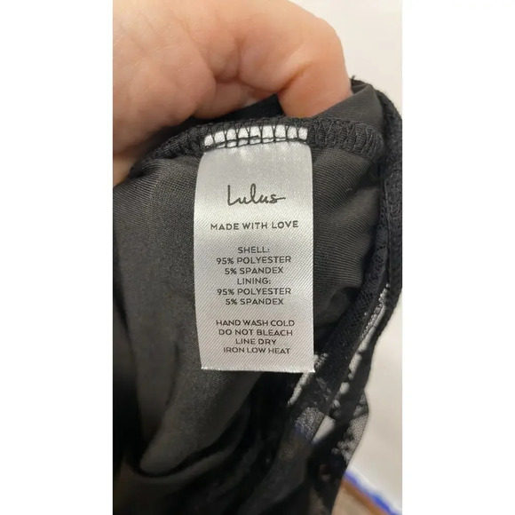 Lulus Black Lace Bodysuit Size Small (S) - Picture 8 of 8